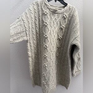 Moda International 100% Wool Sweater Sz S